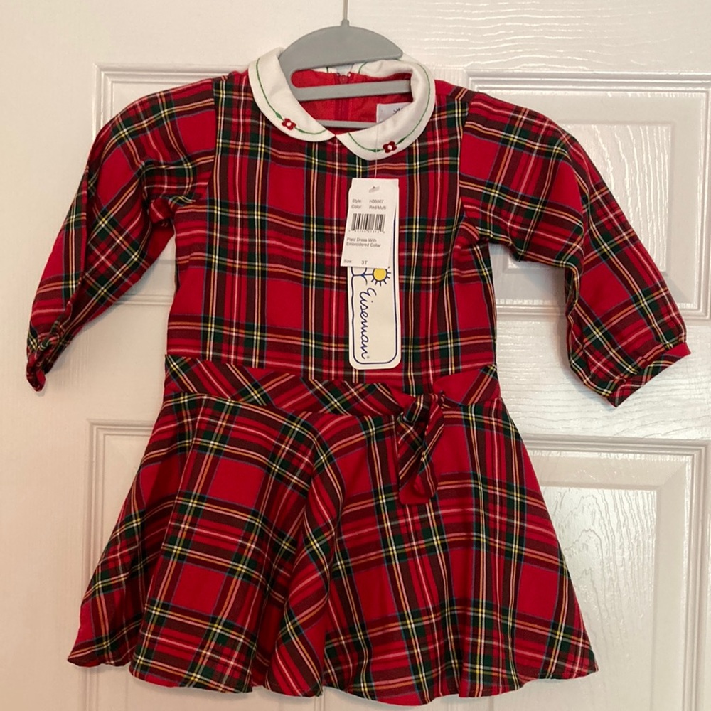 Florence Eiseman Tartan Plaid Dress 3T NWT